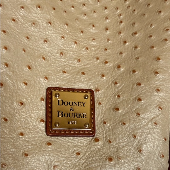 Dooney & Bourke Cream and Brown Shoulder Bag - Picture 10 of 10